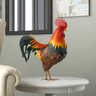 Metal Rooster Decor | Wayfair